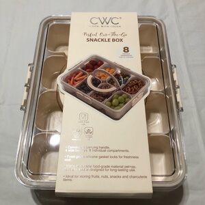 NWT CWC Cook With Color Perfect On-The-Go SNACKLE BOX 8 Individual Compartments